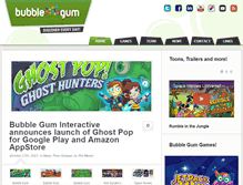Tablet Screenshot of bubbleguminteractive.com